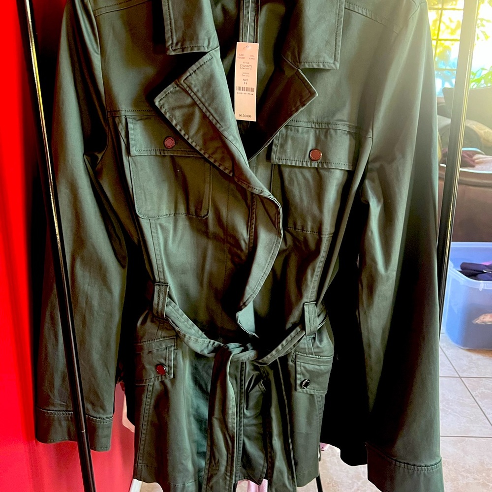 WHBM green jacket-$60